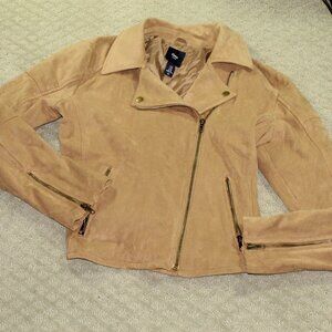 Gap Women's Size 10 Suedette Moto Jacket